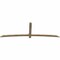 Ekena Millwork Bellingham Rough Sawn Timber Gable Bracket, Douglas Fir, 108"W x 36"H x 2"D x 4"F, 8/12 Pitch GBW108X36X0204BEL00RDF - alternate 5
